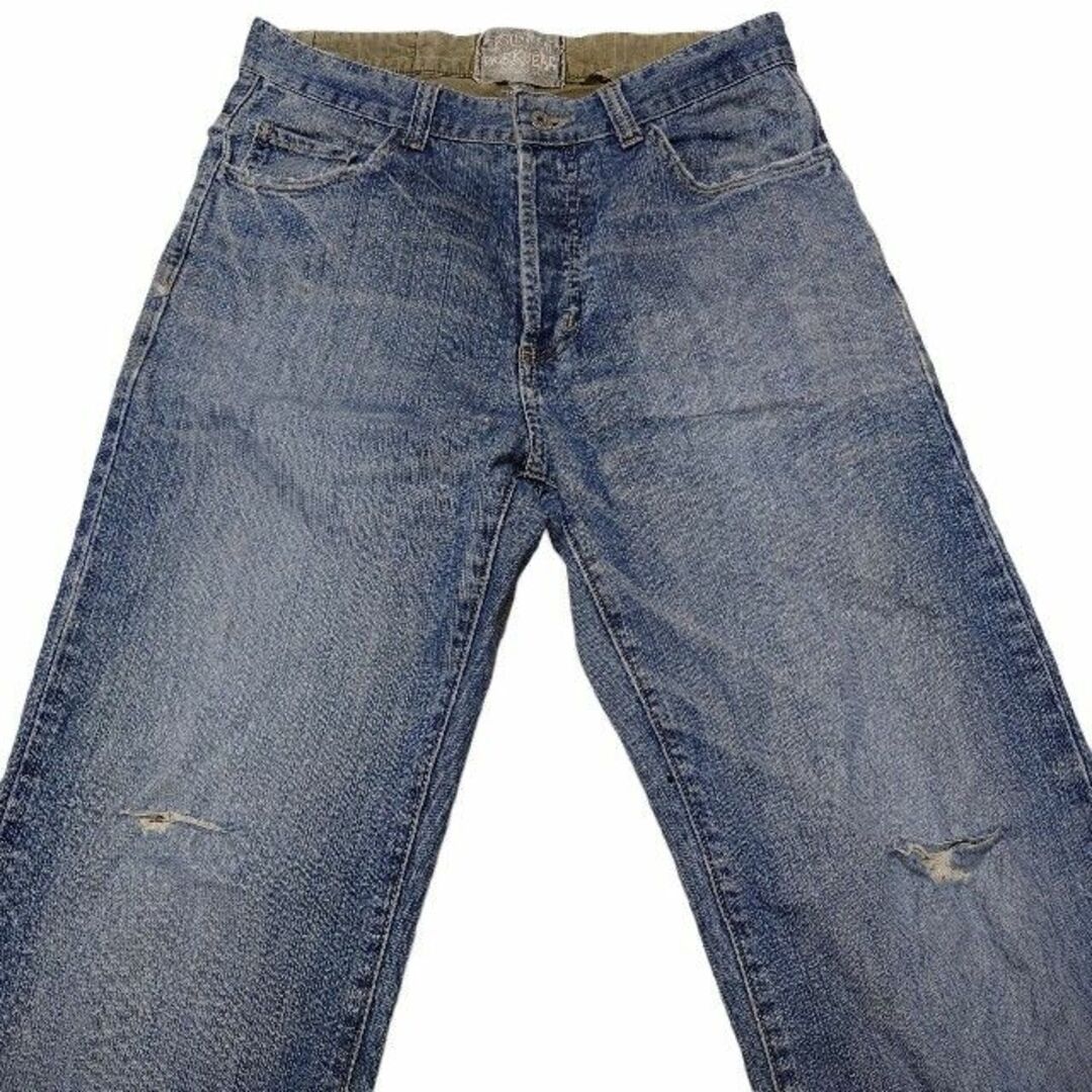 old stussy rough\u0026rugged denim w34 襤褸ダメージ