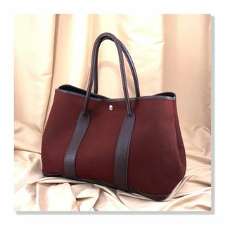 エルメス(Hermes)の【美品】Hermès エルメス　ガーデンパーティ PM　トートバッグ　ハバナ(トートバッグ)