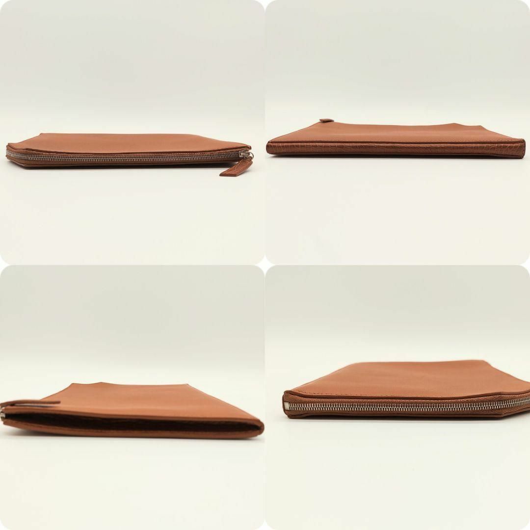 極美品】カミーユフォルネ セカンドバッグ クロコ アリゲーター