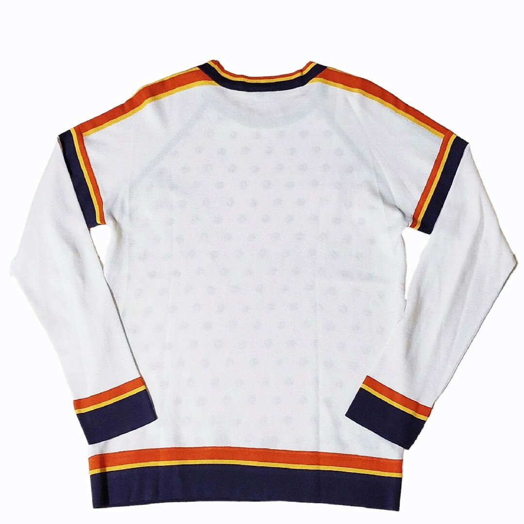 HERMES エルメス ツイルレーヌ シルク切替 ニット セーター HERMES エルメス ツイルレーヌ シルク切替 ニット セーター