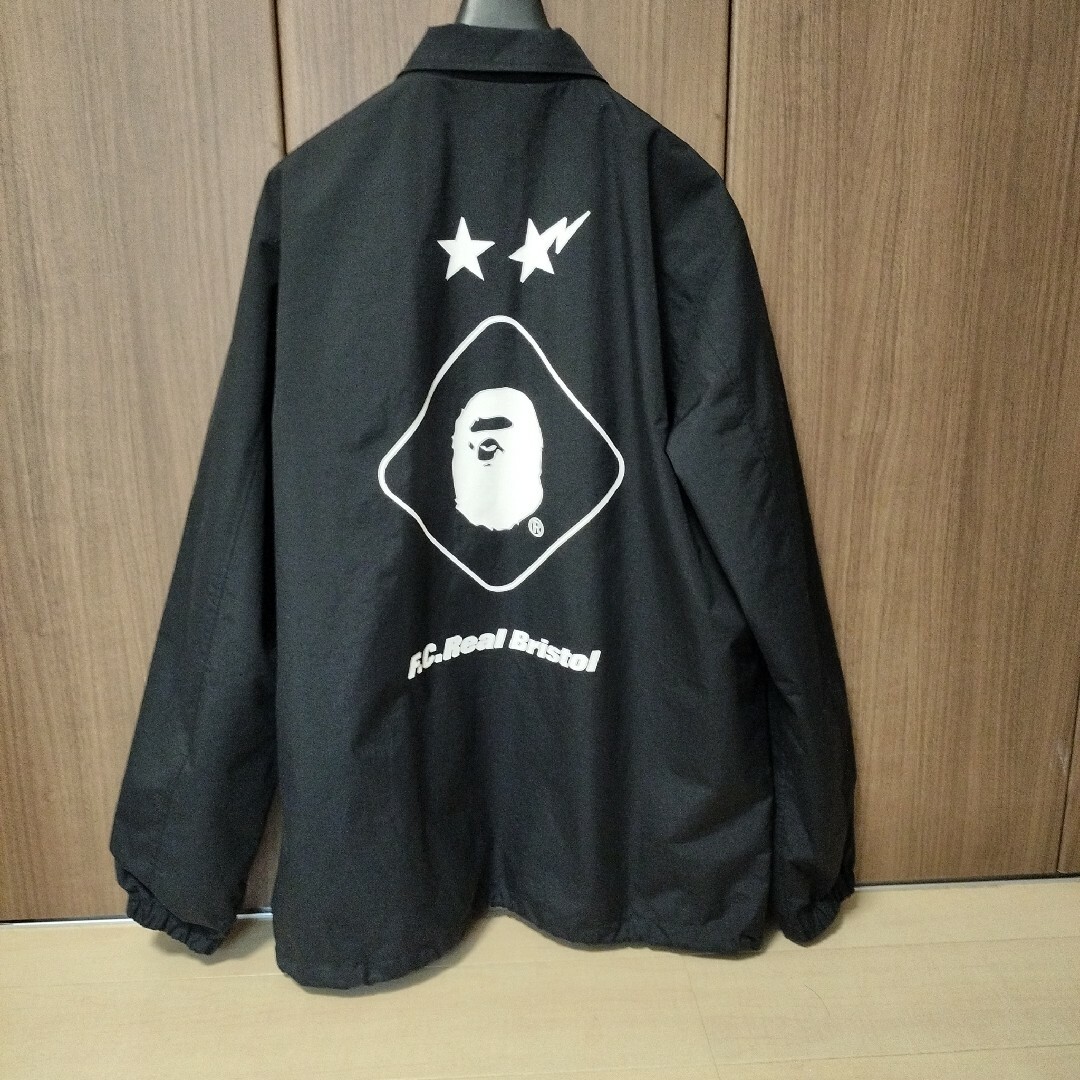 19ss fcrb×bape「コーチジャケット」XL ブラック 状態良好 5