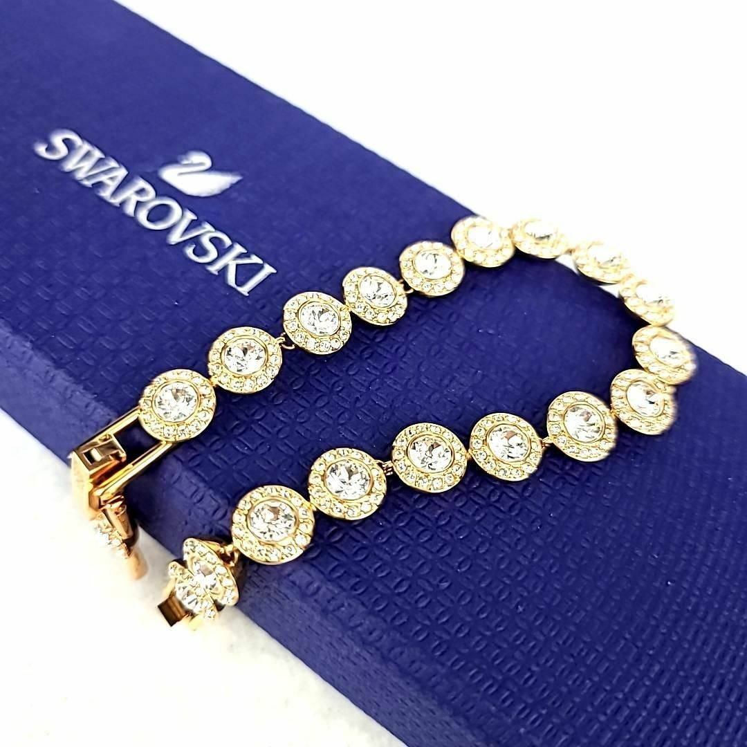 美品♡ SWAROVSKI スワロフスキー ゴールド系 ブレスレット