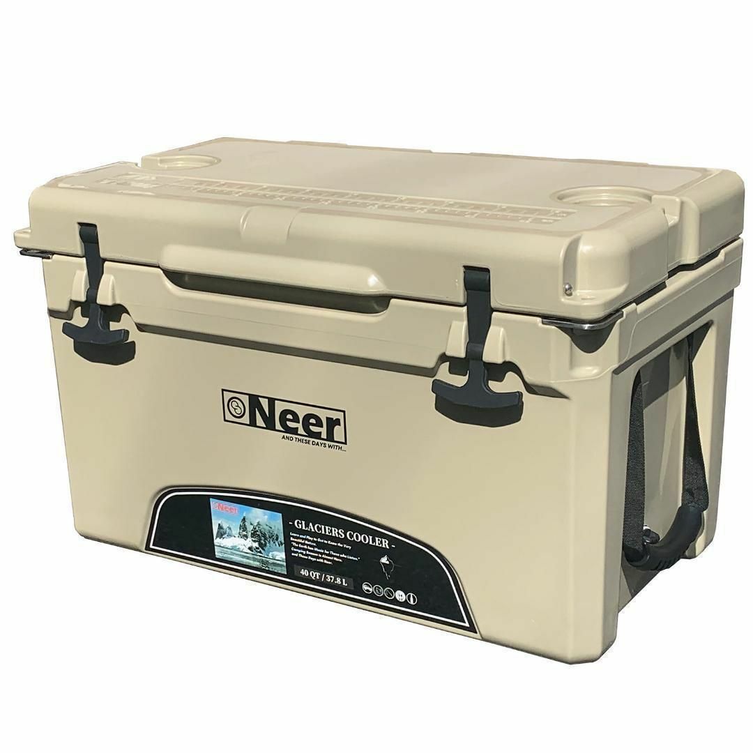 Neer グレイシャーズクーラーボックス 40QT 37.8L タン 1649