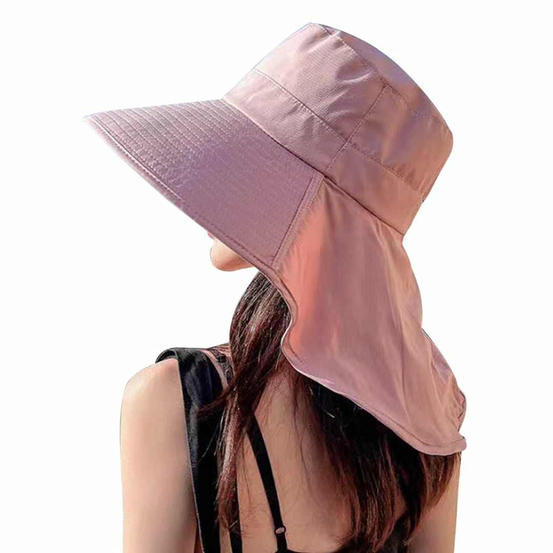 【色: ピンク】[ARSZHORSVS] UVカット 帽子 レディース つば広