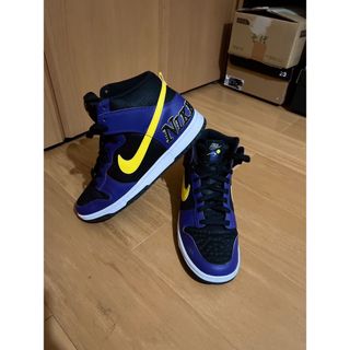 ナイキ(NIKE)のNIKE DUNK HIGH "COURT PURPLE" "LAKERS"(スニーカー)