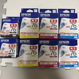 エプソン(EPSON)のEPSON 純正  インクカートリッジ ICBK76 含む4色　2セット(その他)