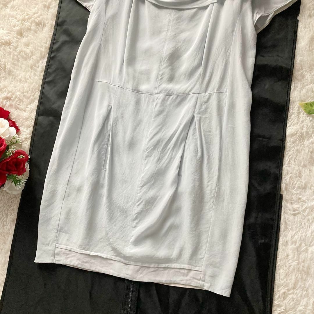 miumiu(ミュウミュウ)のMIUMIU　シルク100　ショートスリーブ　ドレス　ワンピース　イタリア製 レディースのワンピース(ひざ丈ワンピース)の商品写真