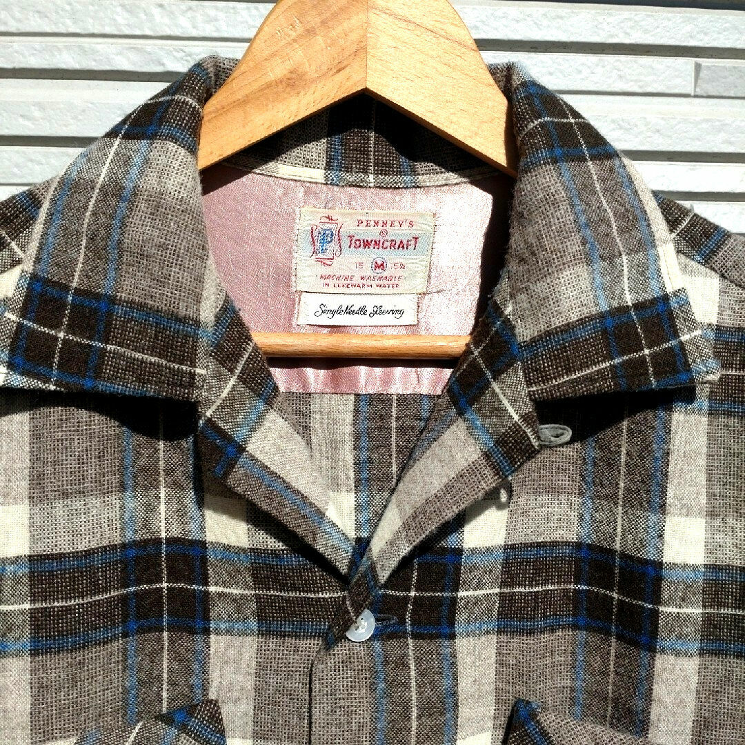 【50'SVintage・TOWN CRAFT】WOOL CHECK SHIRT 2