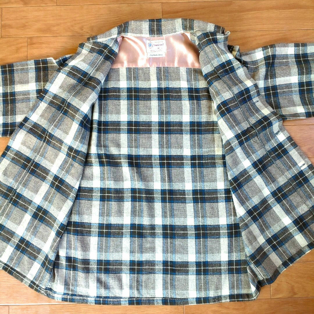 【50'SVintage・TOWN CRAFT】WOOL CHECK SHIRT 7