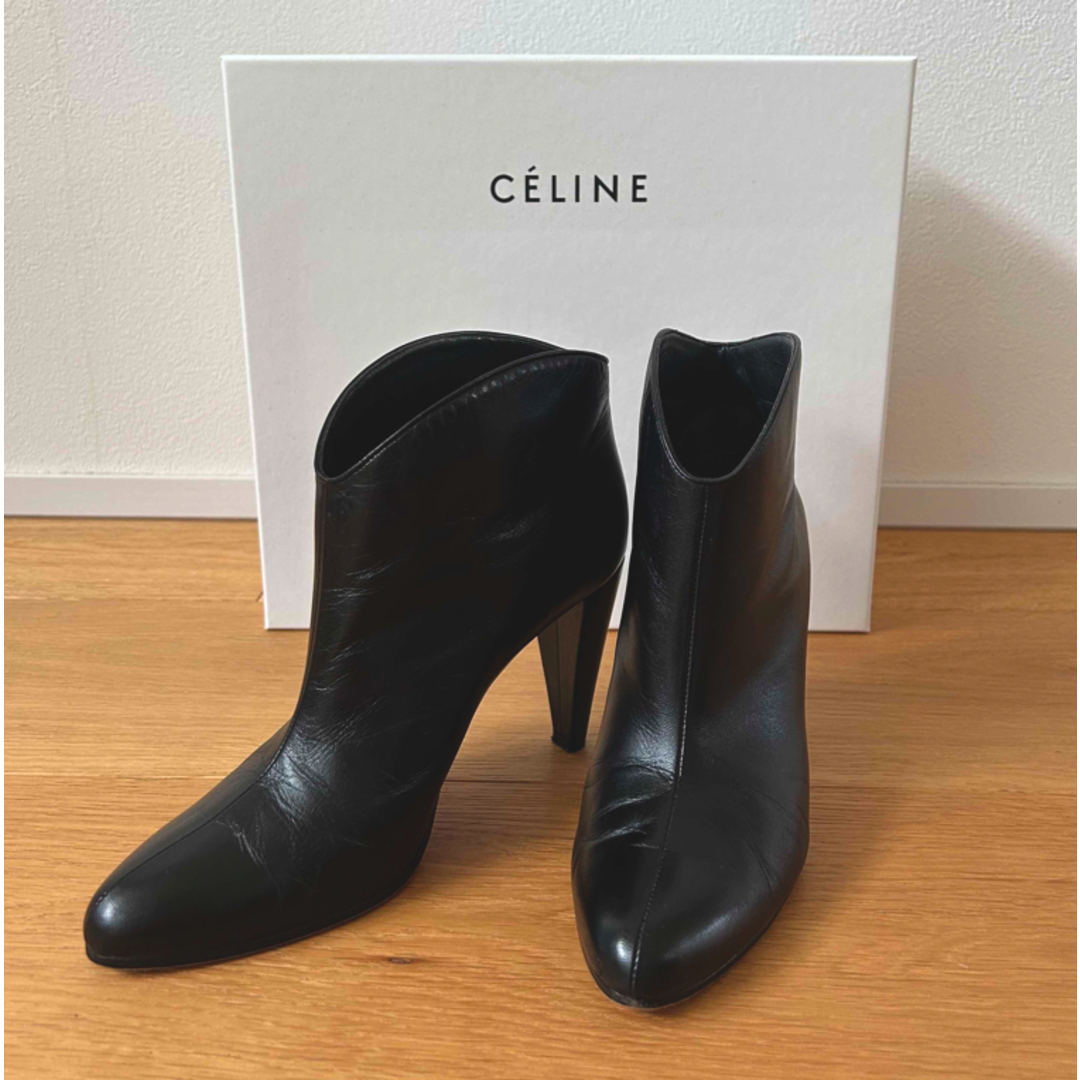 【celine】セリーヌ｜フィービー期｜ブーティ｜size 37｜黒ブーツ