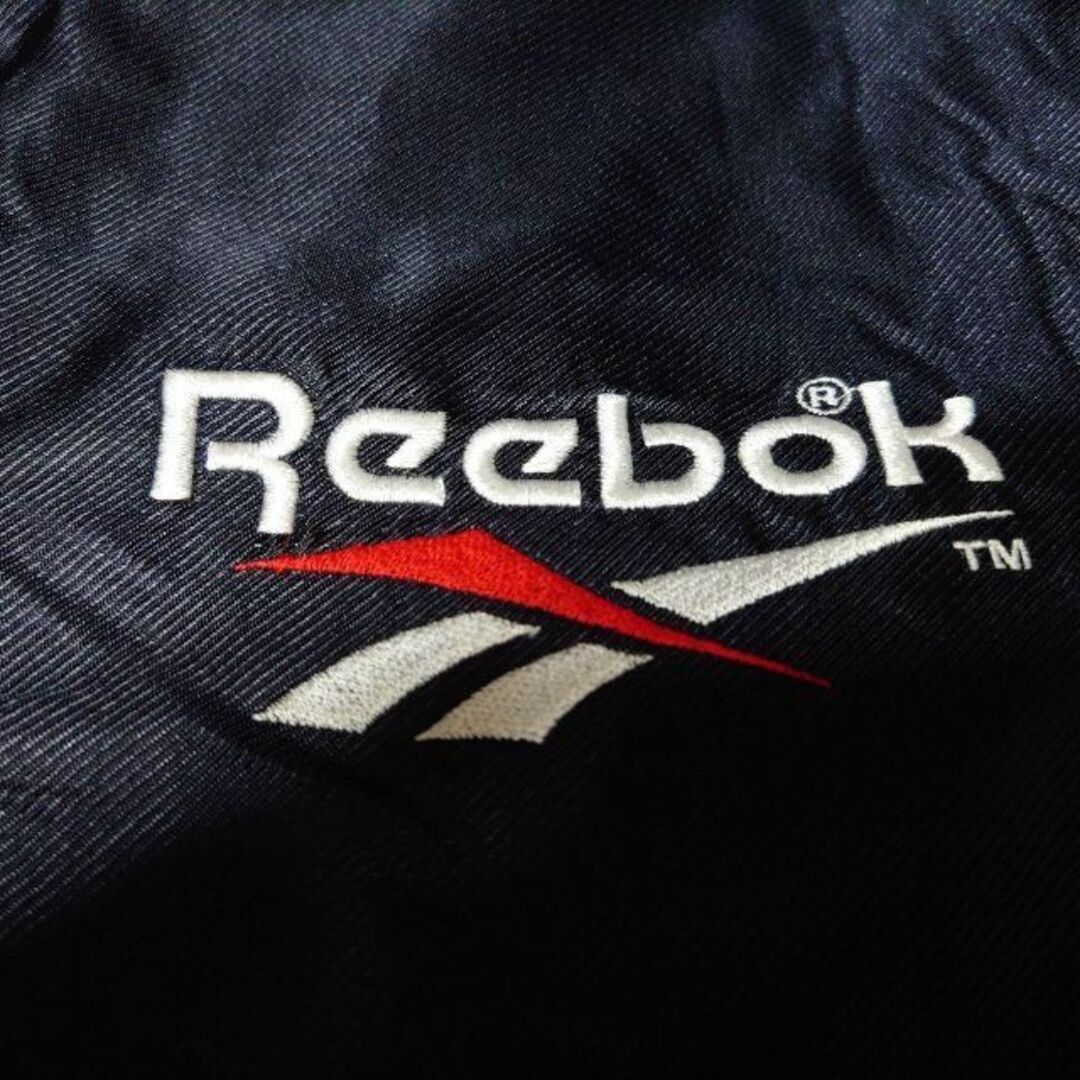 Reebok 90s Reebok 裏ボア ビッグプリント 刺繍 ベンチコート リーボックの通販 by ☆HIRO☆ 古着売ります(^_^)｜ リーボックならラクマ