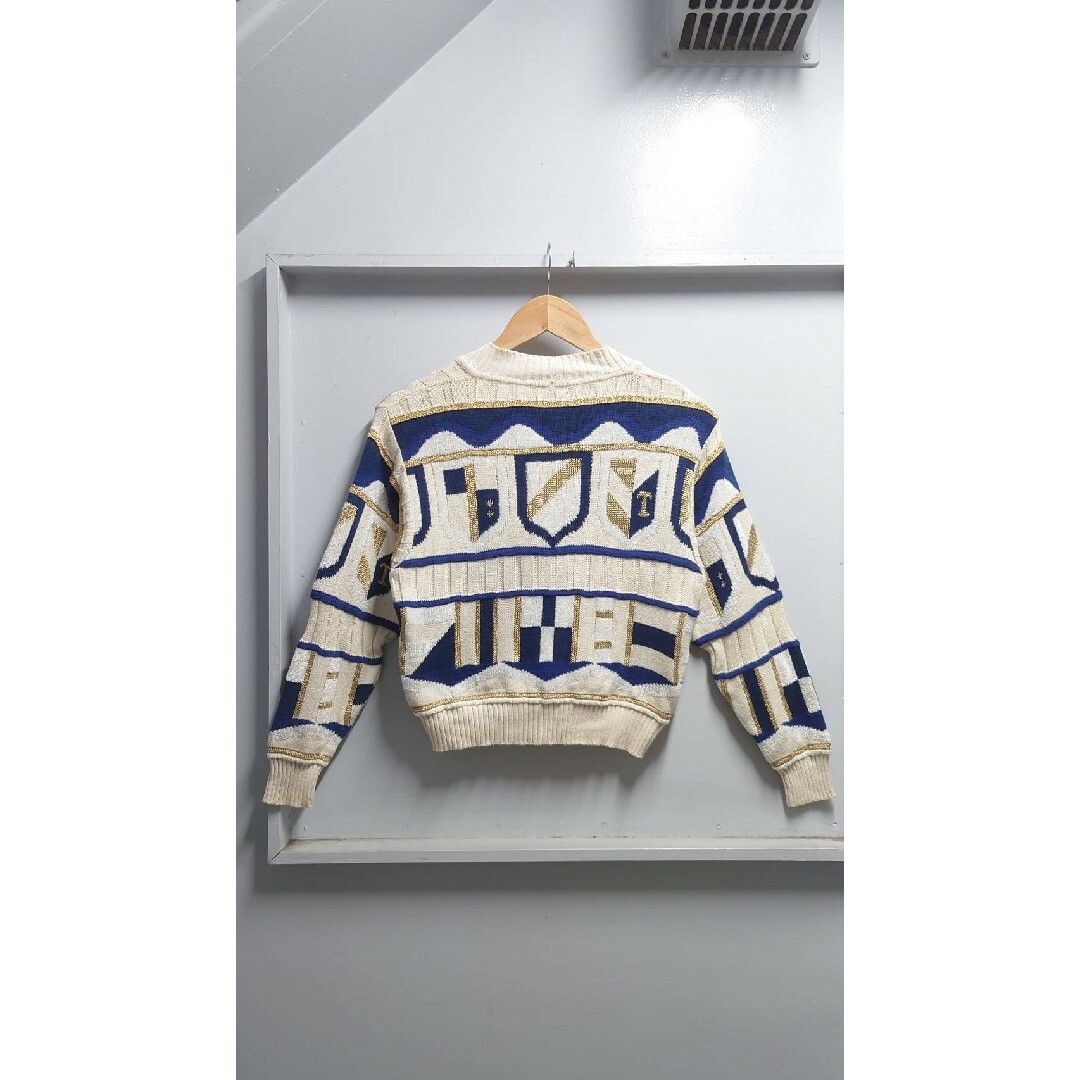 Trussardi(トラサルディ)の90’s TRUSSARDI BOUTIQUE イタリア製 ニット カーディガン レディースのトップス(カーディガン)の商品写真