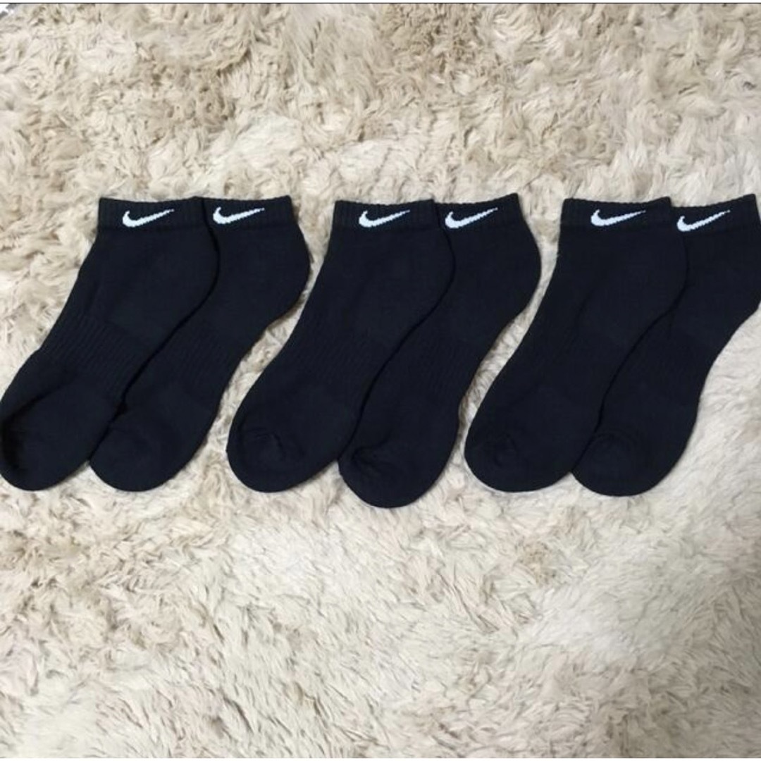 NIKE(ナイキ)の☆ナイキ NIKE 3Pソックス　27〜29cm  ブラック メンズのレッグウェア(ソックス)の商品写真