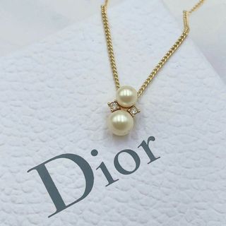 Christian Dior   美品 Dior パール ラインストーン ネックレス