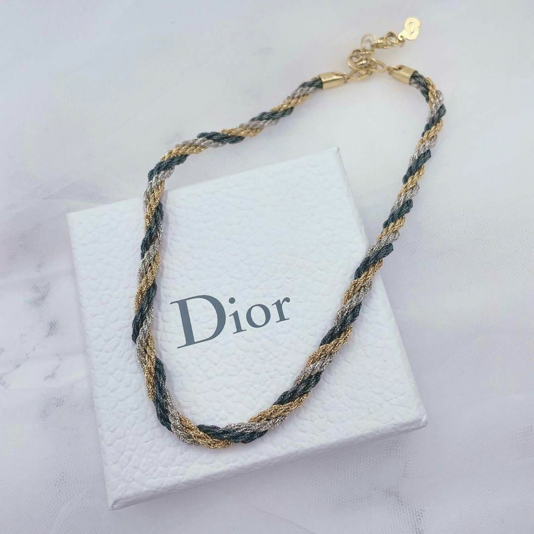 ✨希少極美品✨ Dior ツイスト ネックレス ヴィンテージ ドイツ製 チェーン