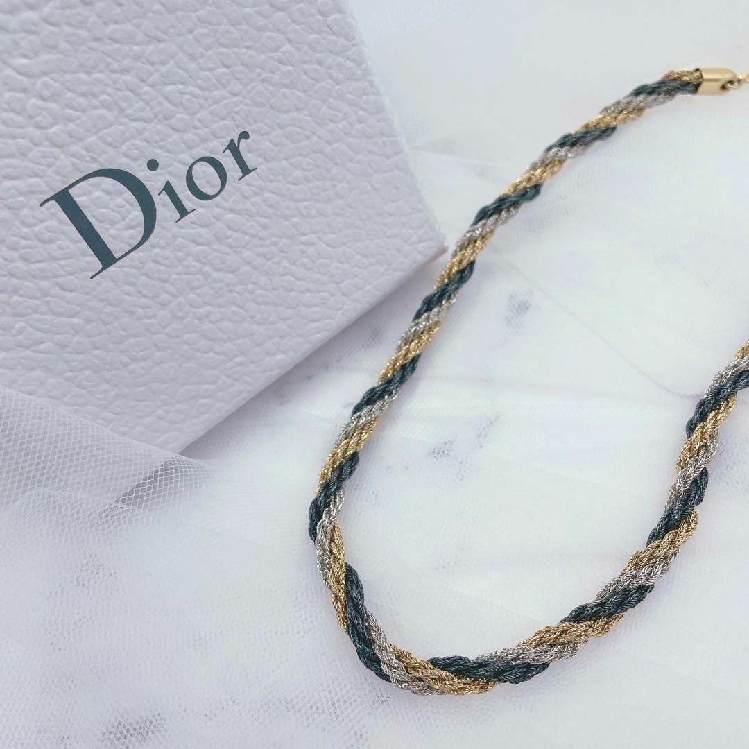 ✨希少極美品✨ Dior ツイスト ネックレス ヴィンテージ ドイツ製 チェーン