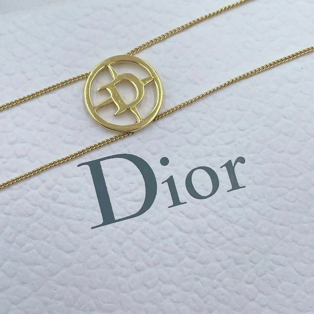 ✨希少美品✨ Dior Dロゴ サークル チョーカー ゴールド ダブル