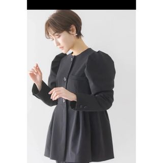 ZARA - regleam ぺプラムジャケット ブラック Mの通販 by miii |ザラ