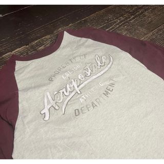 ラグラン 長袖 ツートン  Used 古着　ヴィンテージ(Tシャツ/カットソー(七分/長袖))