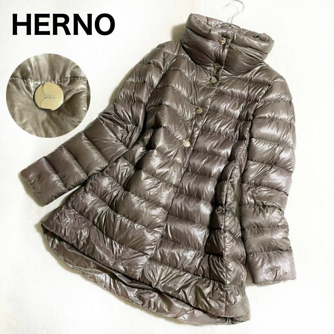 HERNO - ヘルノ レディース ダウン ジャケット アウター 金ボタン