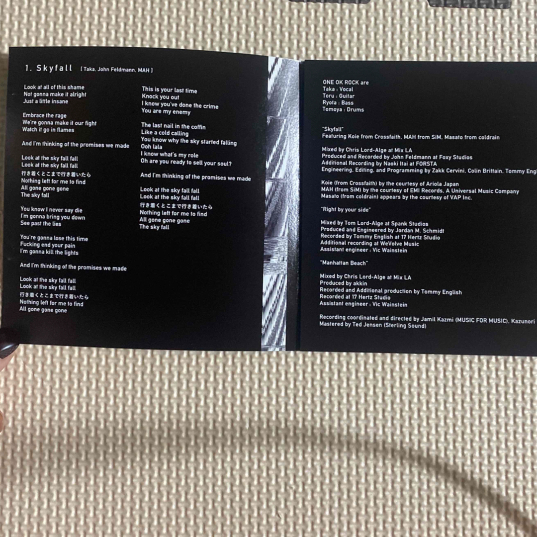 ONE OK ROCK(ワンオクロック)のSkyfall oneokrock CD エンタメ/ホビーのCD(ポップス/ロック(邦楽))の商品写真