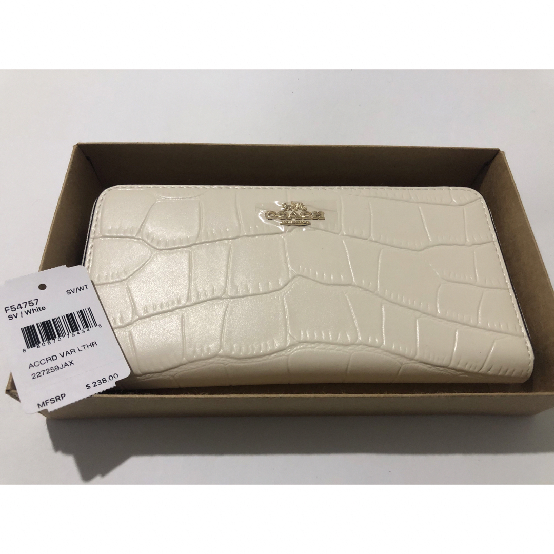 COACH - K 新品未使用 F54757 COACH コーチ 長財布 ホワイトの通販 by