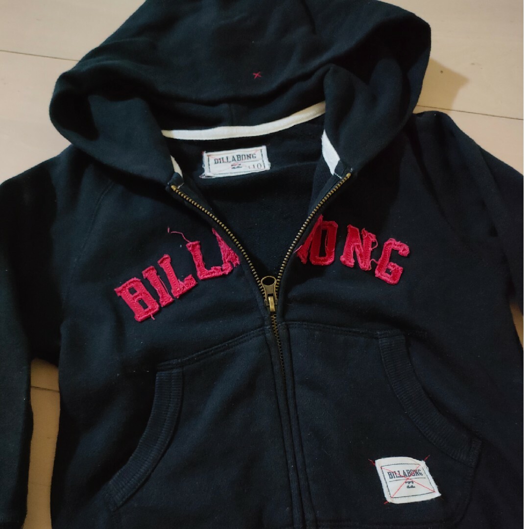 billabong(ビラボン)のビラボン 110 パーカー キッズ/ベビー/マタニティのキッズ服男の子用(90cm~)(Tシャツ/カットソー)の商品写真