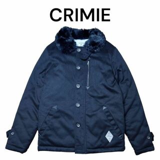 クライミー(CRIMIE)の美品　CRIMIE　襟ボア　N-1 デッキジャケット　内キルティング　クライミー(フライトジャケット)