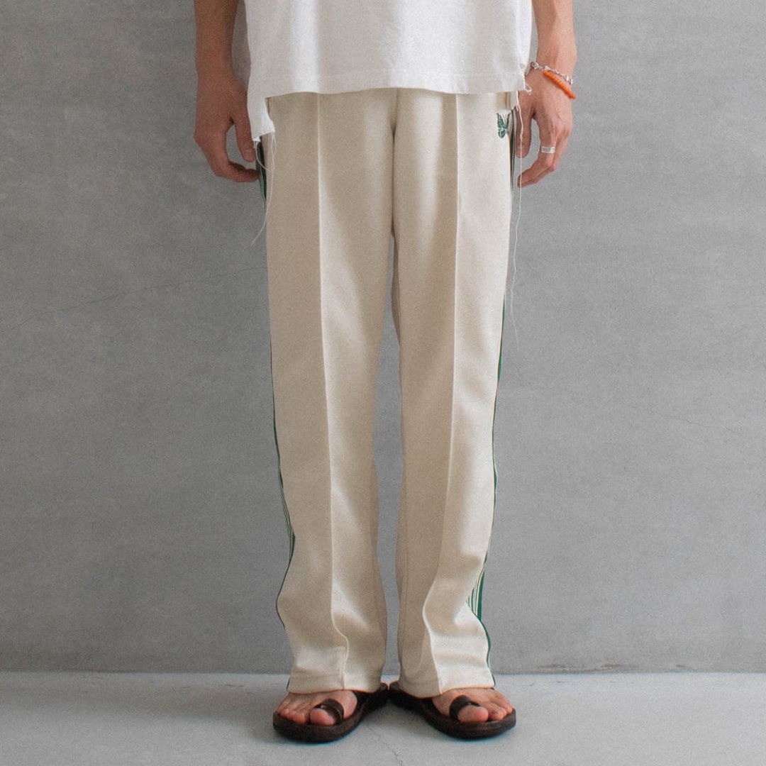 Needles - Needles Track Pant BORN FREE 別注 M WHITEの通販 by