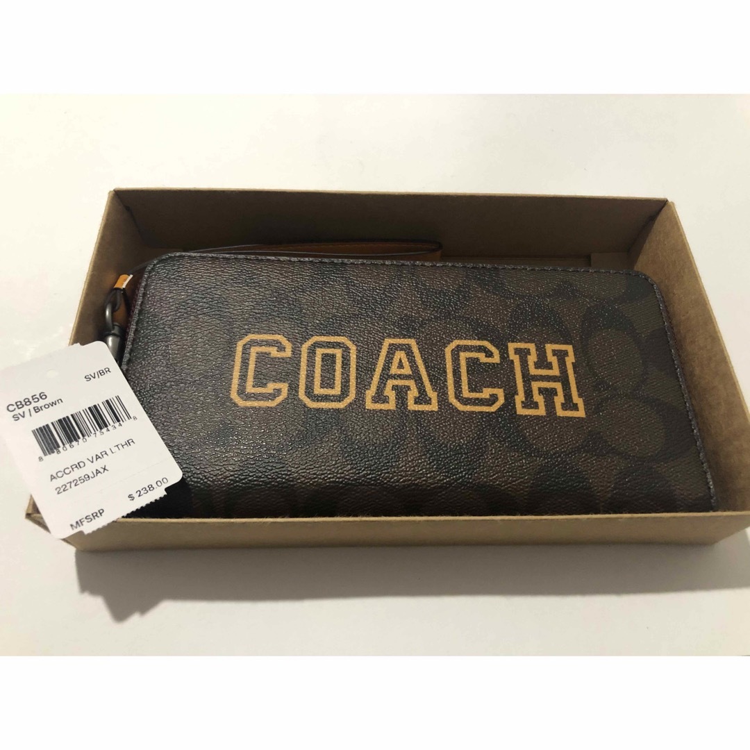 K 新品未使用 CB856 COACH コーチ 長財布 ブラウン | フリマアプリ ラクマ