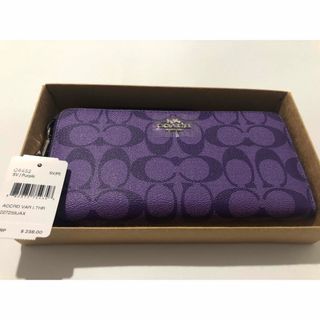 コーチ(COACH)のK 新品未使用 C4452 COACH コーチ 長財布 パープル(長財布)