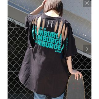 チャオパニックティピー(CIAOPANIC TYPY)の【etsinta／エシンタ】シュレッダーバックプリントTEE(Tシャツ(半袖/袖なし))