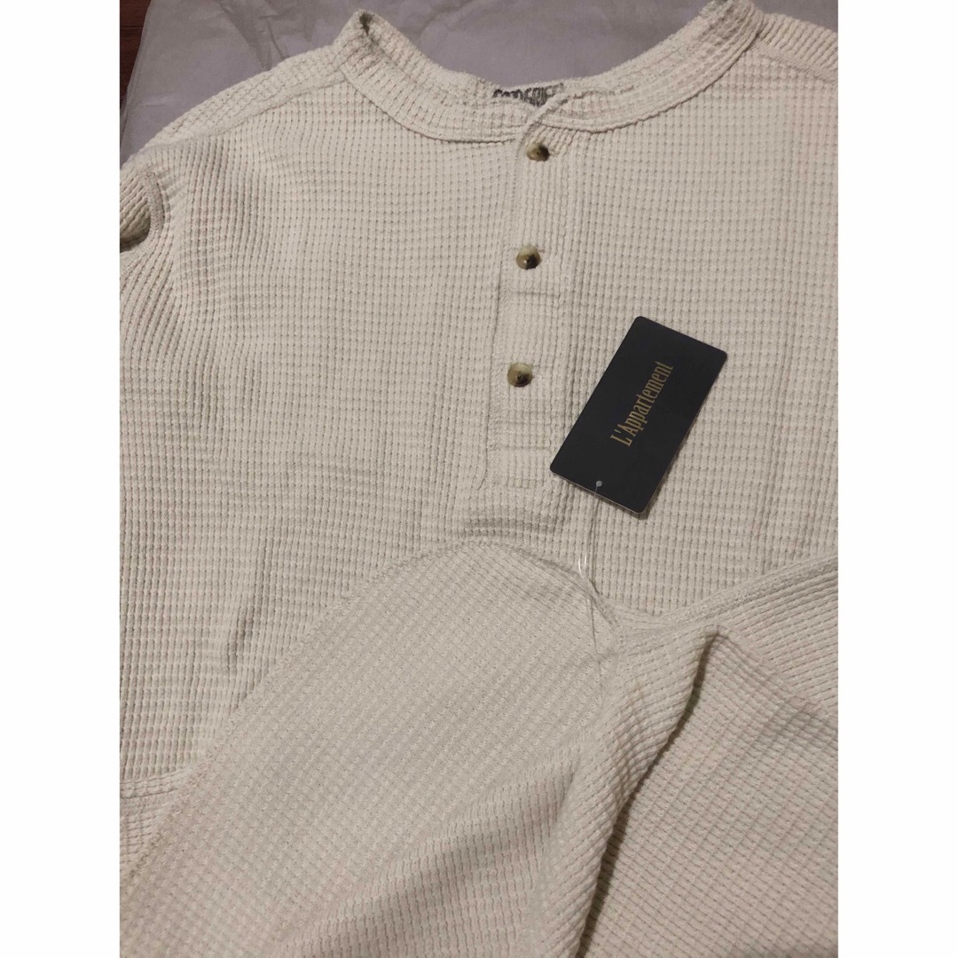 L'Appartement DEUXIEME CLASSE(アパルトモンドゥーズィエムクラス)のGOOD GRIEF! HENLEY NECK THERMAL TOP レディースのトップス(カットソー(長袖/七分))の商品写真