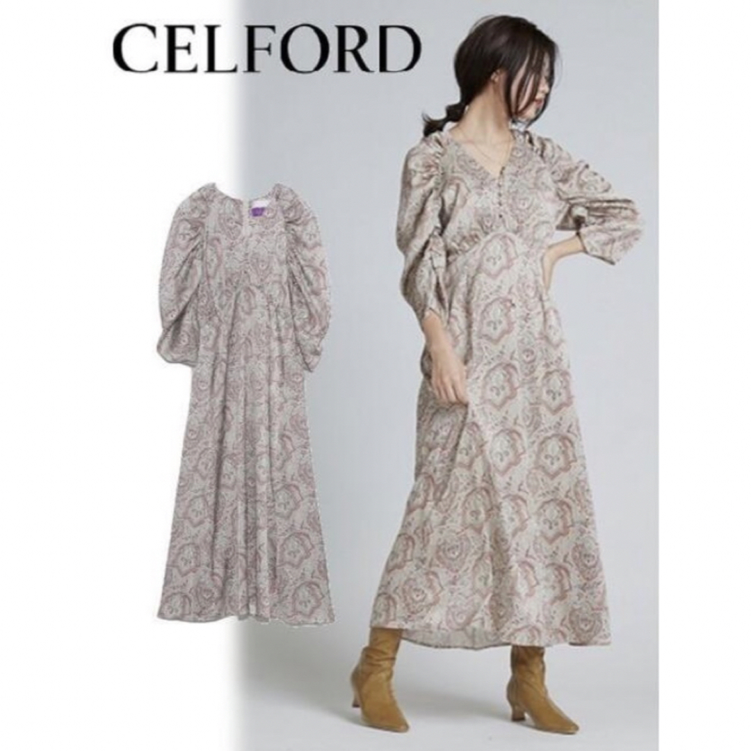 CELFORD - CELFORD リバティプリントワンピースの通販 by ss ｜セル