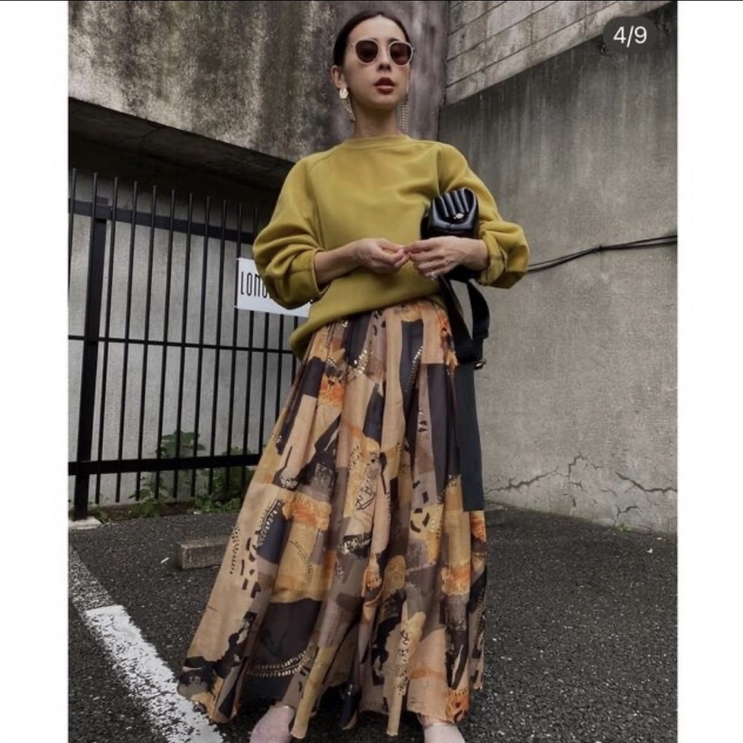 美品Ameri VINTAGE EMILIE TUCK FLARED SKIRT