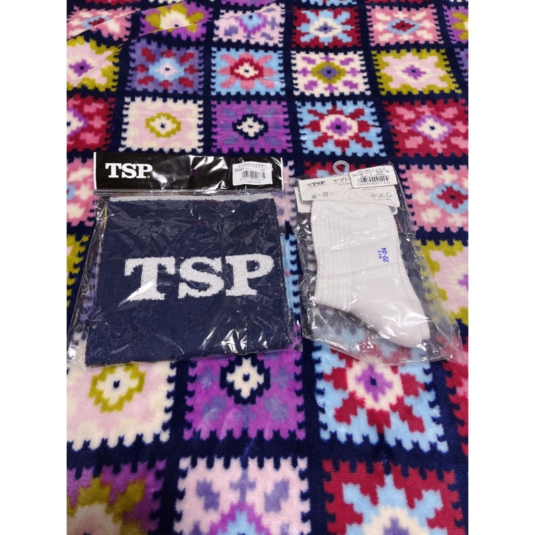 TSP(ティーエスピー)のTSP🍀爽やかグリーンセット🍀choice‼️ハンドフェイスチビタオル&ソックス スポーツ/アウトドアのスポーツ/アウトドア その他(卓球)の商品写真