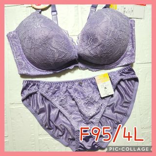 新品未使用 ブラジャーショーツセット F95/4L 1150 脇高(ブラ&ショーツセット)