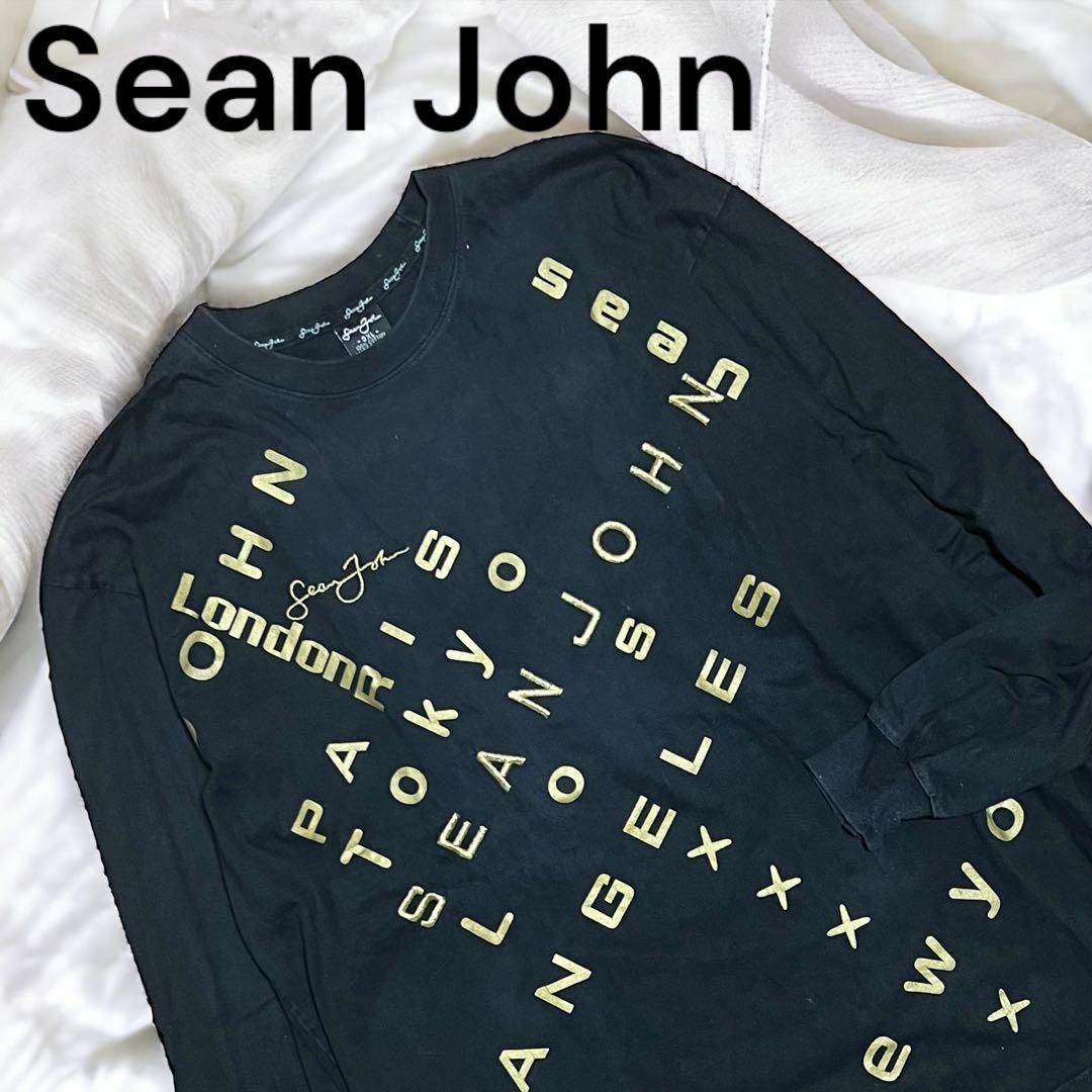 Sean John ショーンジョンビッグシルエット 両面プリント 地名ロゴ