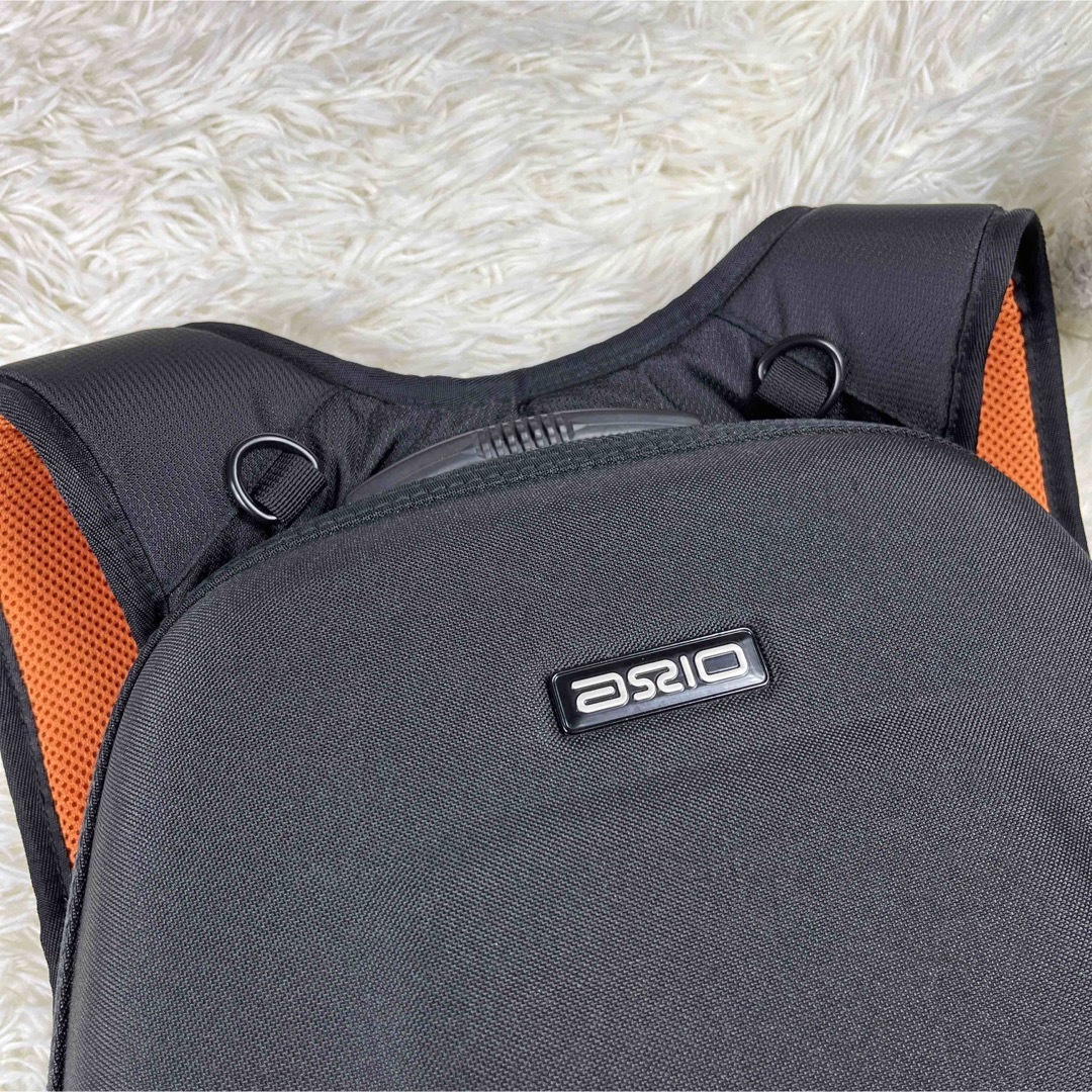 美品【AXIO】リュック 自転車 バイク パソコン A4収納 多機能 ブラック