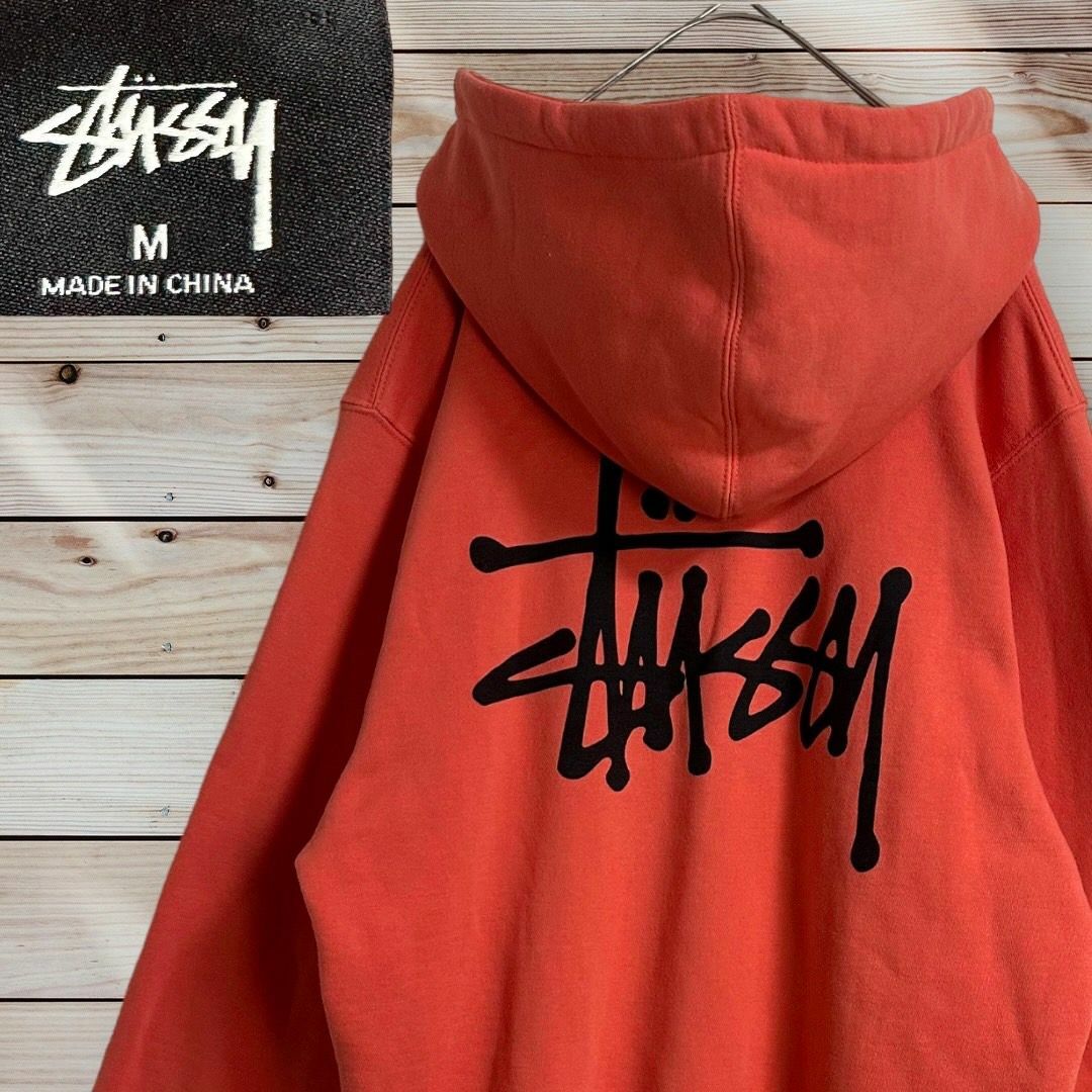 ステューシー ベイシック STUSSY パーカー ブラック M