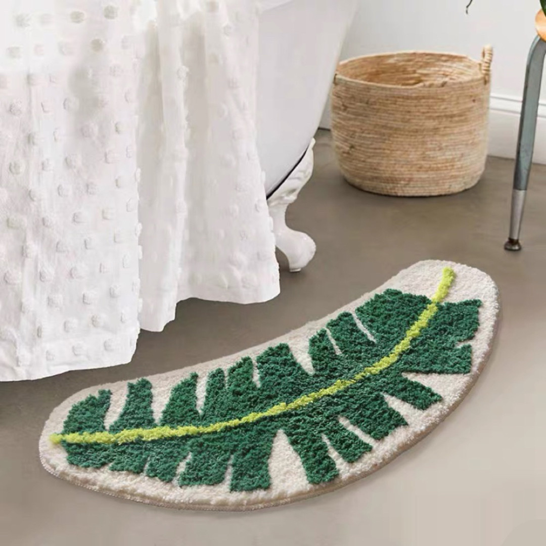 ポリエステル繊維　上層カーペット絨毯 ラグマット シャギーラグ ラグふわふわ滑り止め付き お風呂マット