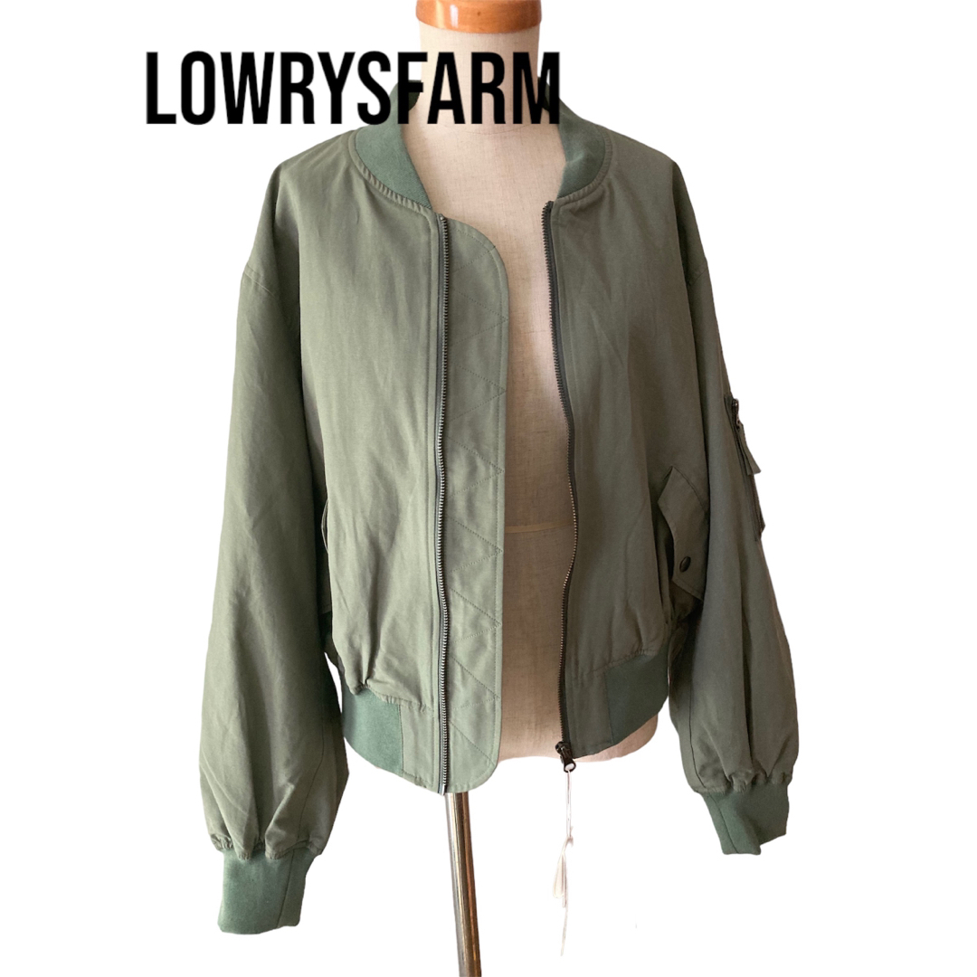 新品タグ付き★LOWRYSFARM ビックシルエットMA-1 撥水加工