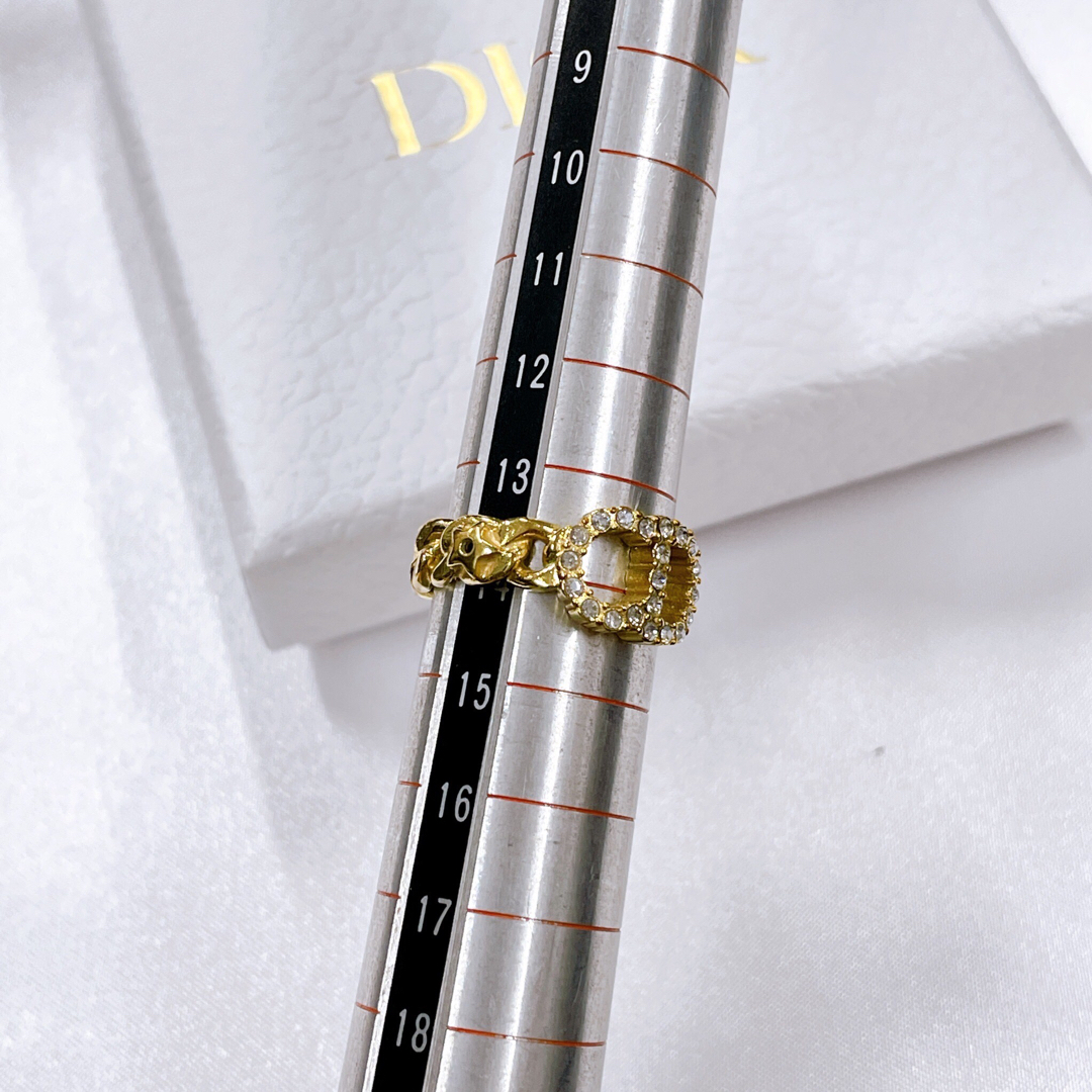 Christian Dior(クリスチャンディオール)のディオール　リング　クレールディーリュヌ　GP ゴールド　サイズL  レディースのアクセサリー(リング(指輪))の商品写真
