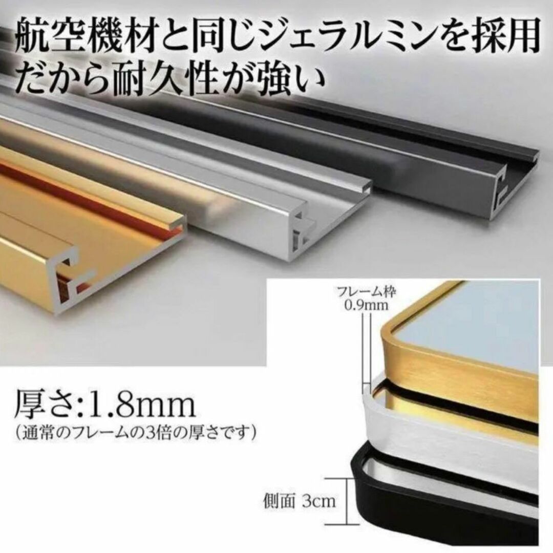 スタンドミラー アーチ型 シルバー 160cmx50cm 全身鏡 壁掛け 姿見