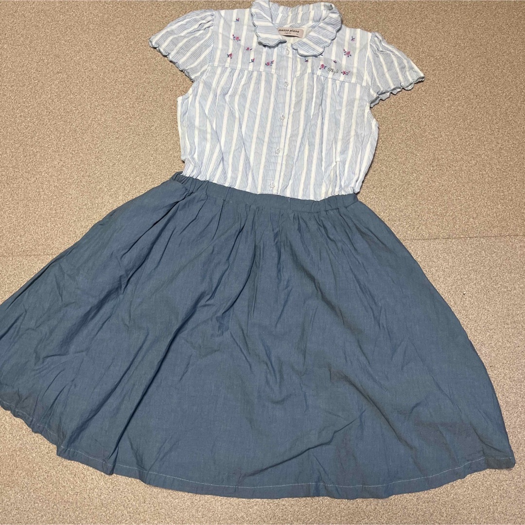 mezzo piano junior(メゾピアノジュニア)のmezzo piano junior☆ワンピース　165 キッズ/ベビー/マタニティのキッズ服女の子用(90cm~)(ワンピース)の商品写真