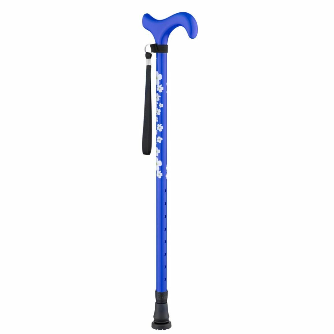 【色: 青い-花柄】高齢男性または女性のための炭素繊維歩行杖| 軽量ウォーキング