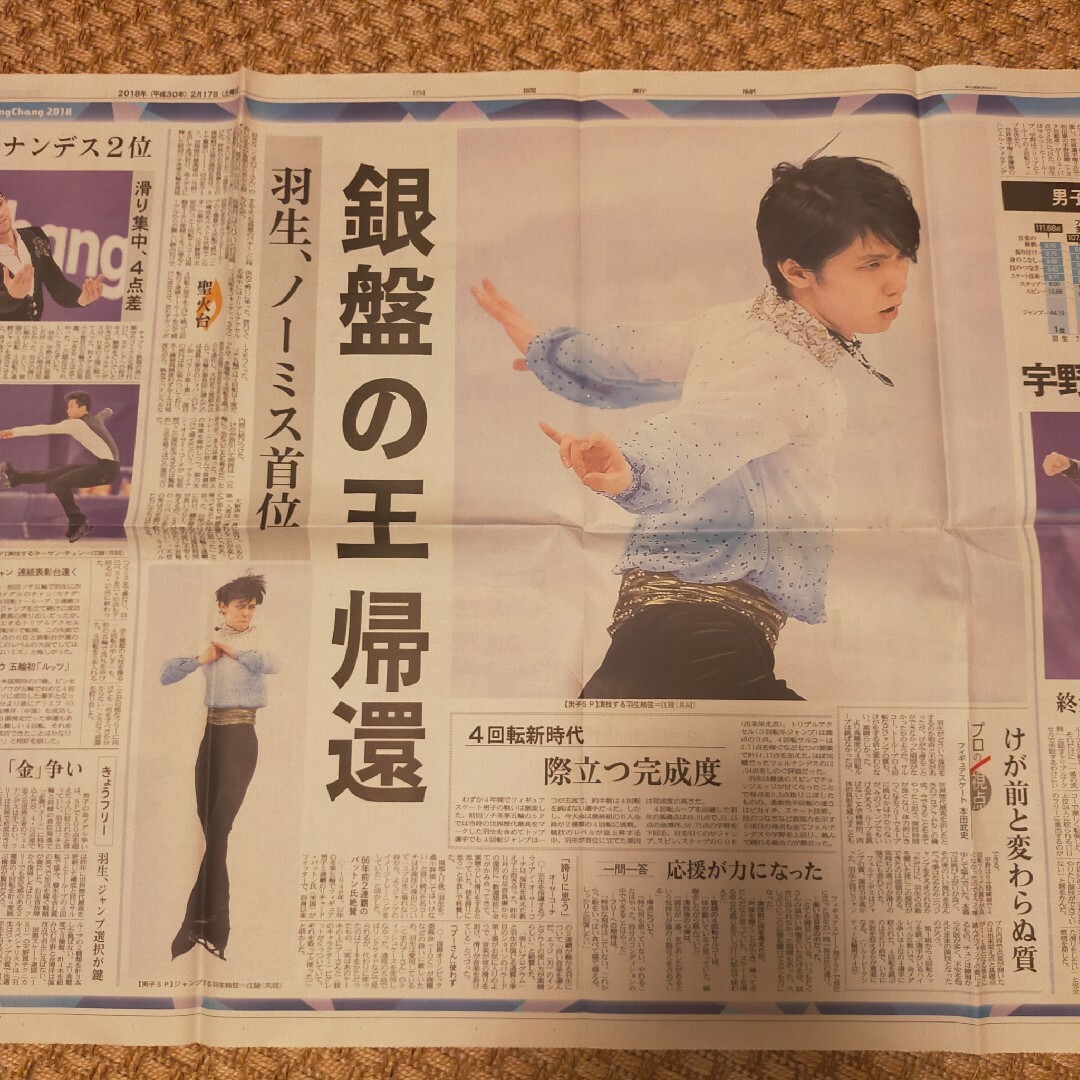 羽生結弦　新聞