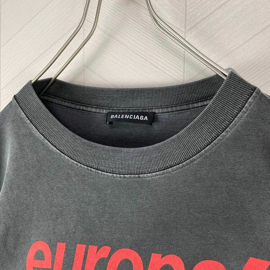 希少 2018AW バレンシアガ Tシャツ europa フェード加工 木村拓哉