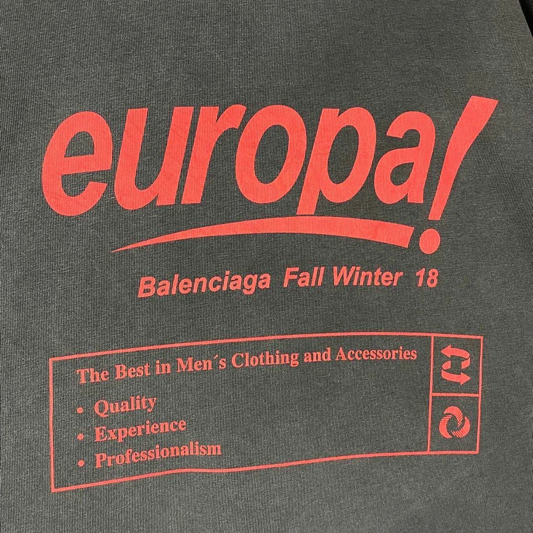 希少 2018AW バレンシアガ Tシャツ europa フェード加工 木村拓哉