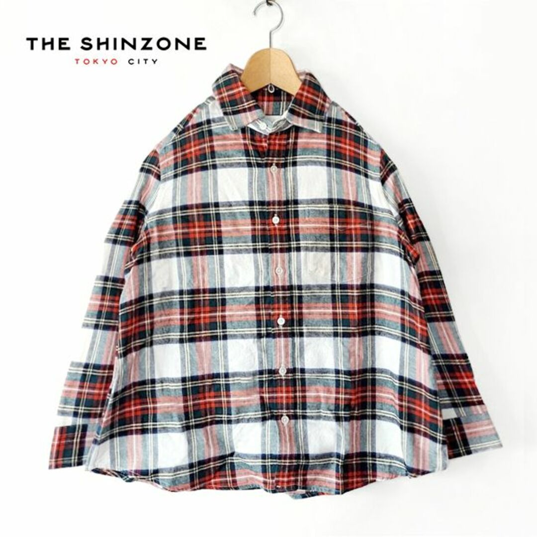 美品 Sninzone✨シンゾーン ロイヤルタータンチェック ネルシャツ